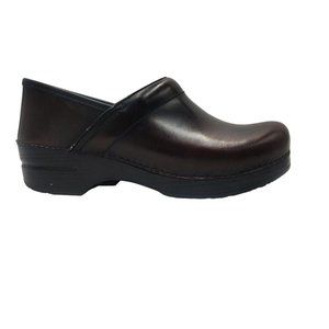 Dansko Comfort Slip-On Shoes Leather Smooth Brown Womens us 9.5/40